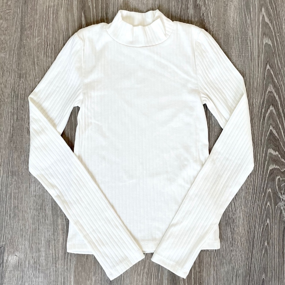 Gap Women’s Rib Turtleneck Sweater Soft Stretch NWOT Business City Chic